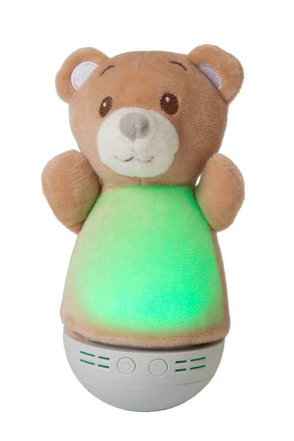 Lucide DOLLY - Table lamp Children - Batteries - LED - 1x3W 2700K - With music feature - Brown - detail 1